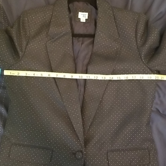 A New Day Navy Gold Sparkle Pattern Blazer - Picture 4 of 5